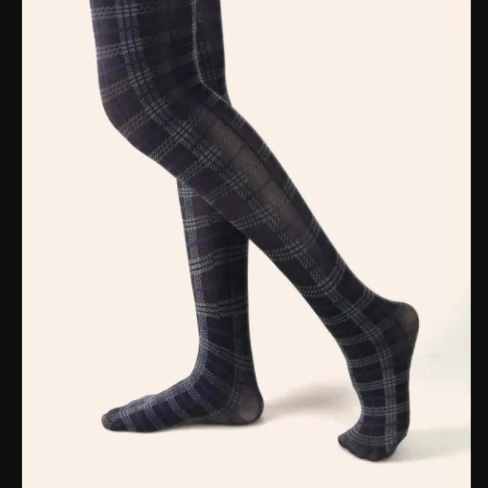 NEW in package plaid tights stockings
